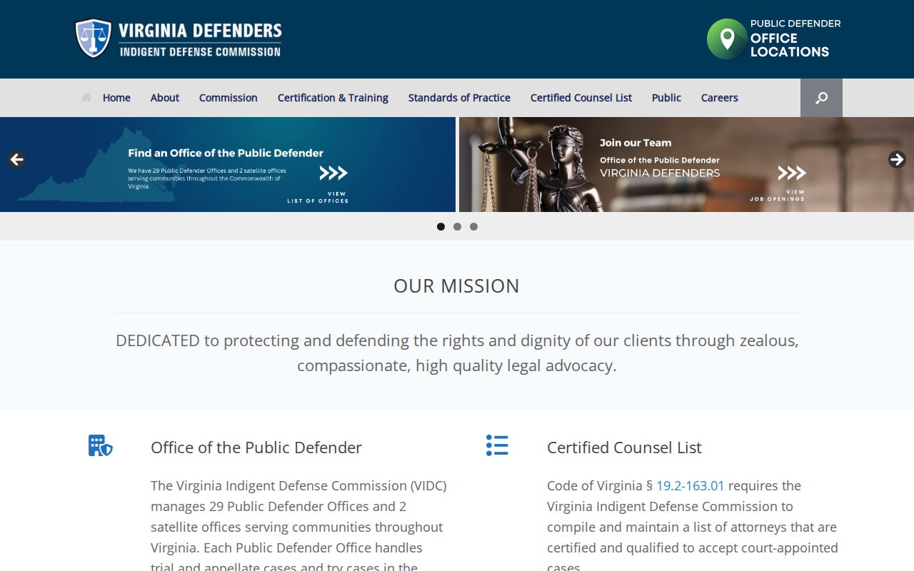 Pamplin City criminal history resource from the Virginia Indigent Defense Commission