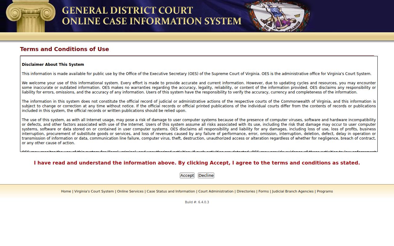Prince Edward County criminal court General District case search